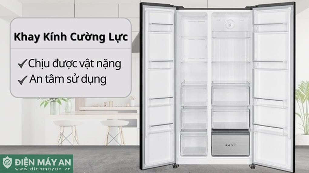 Tủ lạnh Sharp Inverter 532 lít Side By Side SJ-SBX530V-SL